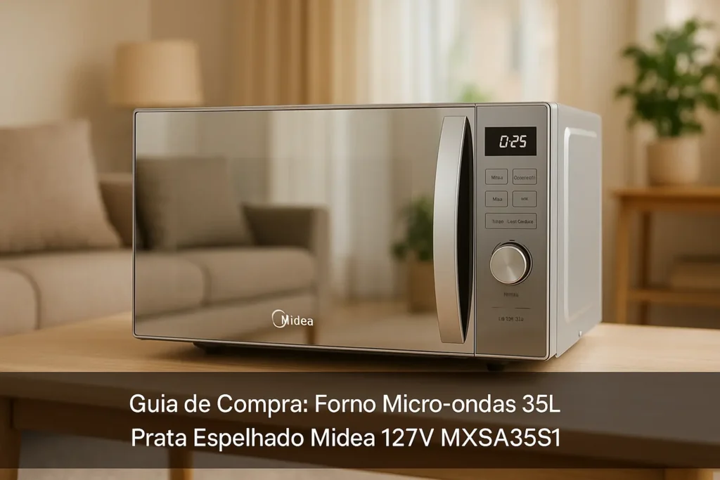5 Melhores Fornos Micro-ondas 35L Prata Espelhado Midea 127V MXSA35S1