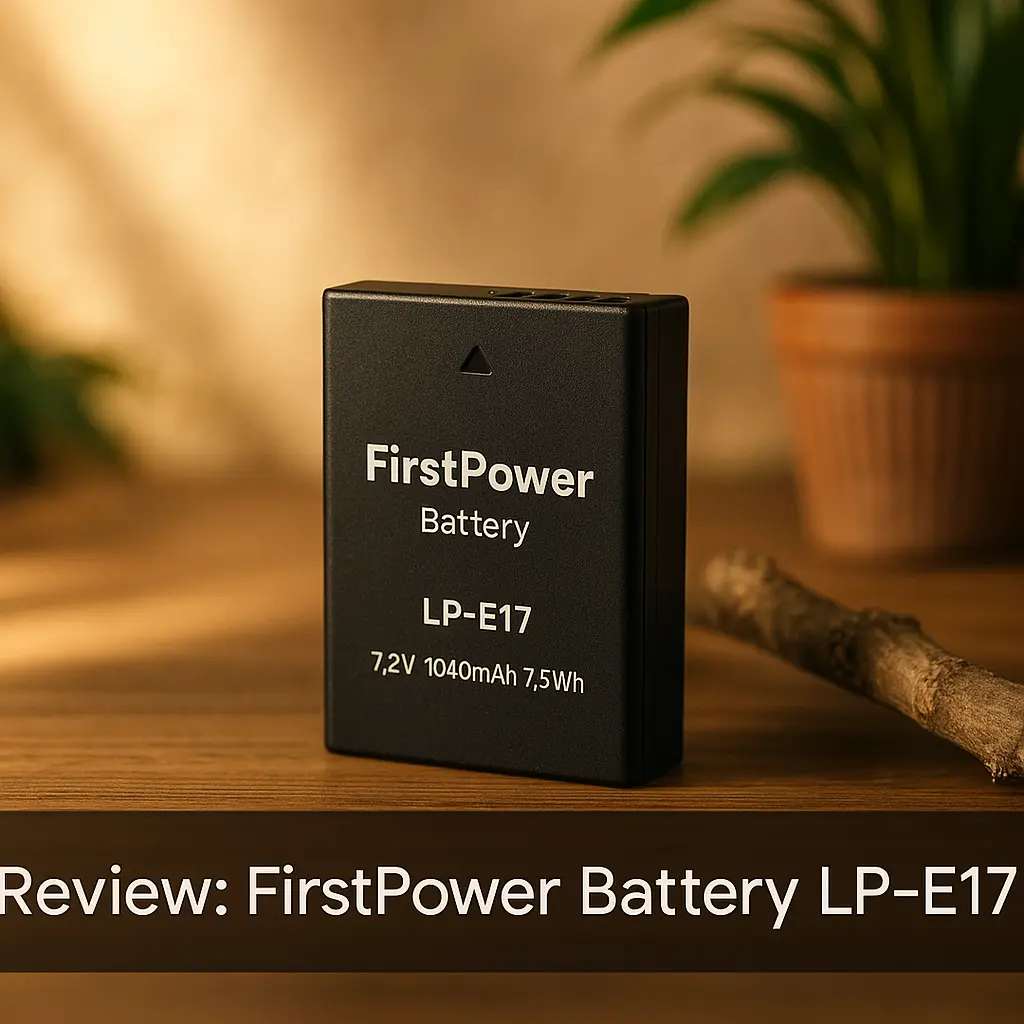 FirstPower LP-E17 com carregador triplo vale a pena?
