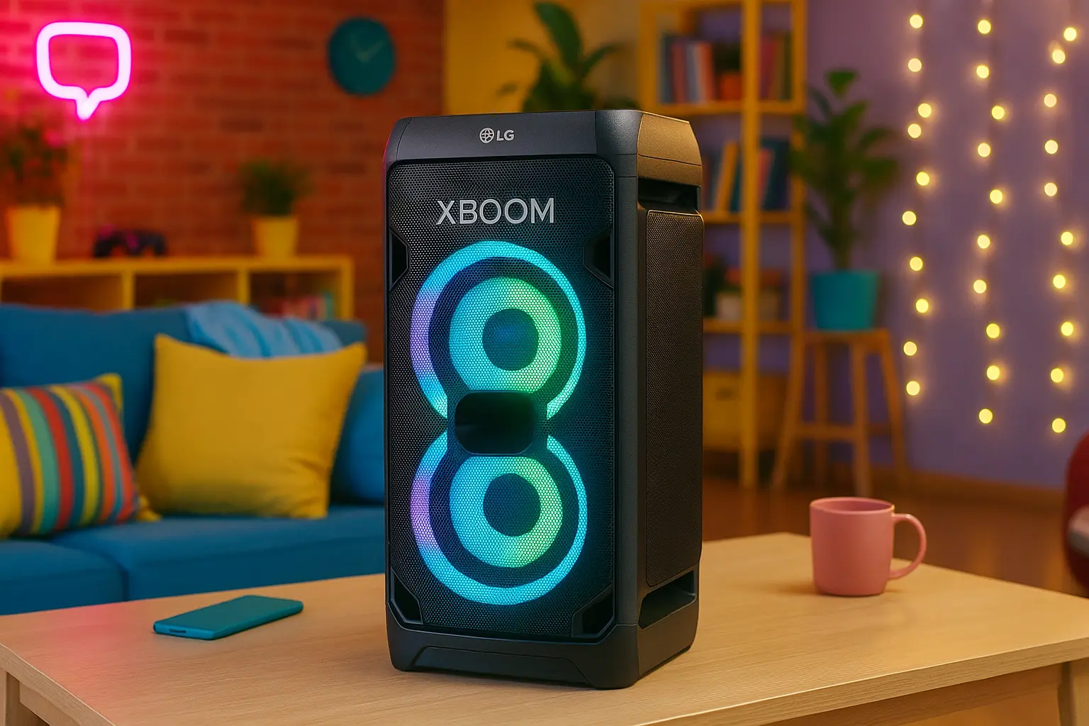 6 caixas de som LG Xboom com garantia estendida e suporte VIP