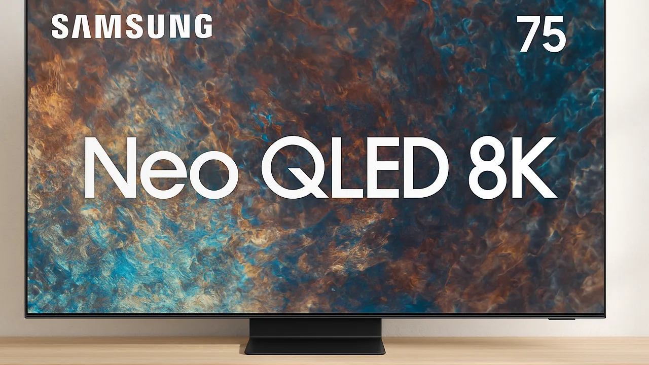 Samsung smart TV 75'' Neo QLED 8K 75QN800A bons até R$17.849 com tecnologia de ponta