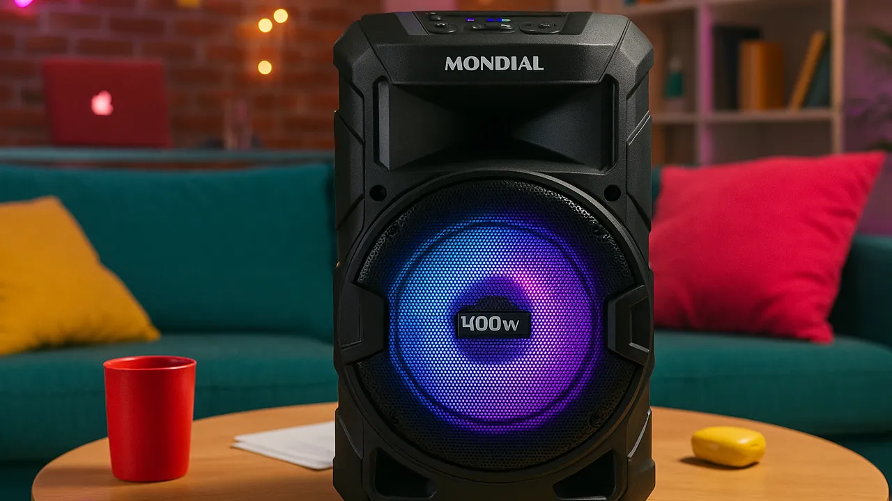 5 Caixas de Som Mondial 400W RMS com Recursos Avançados