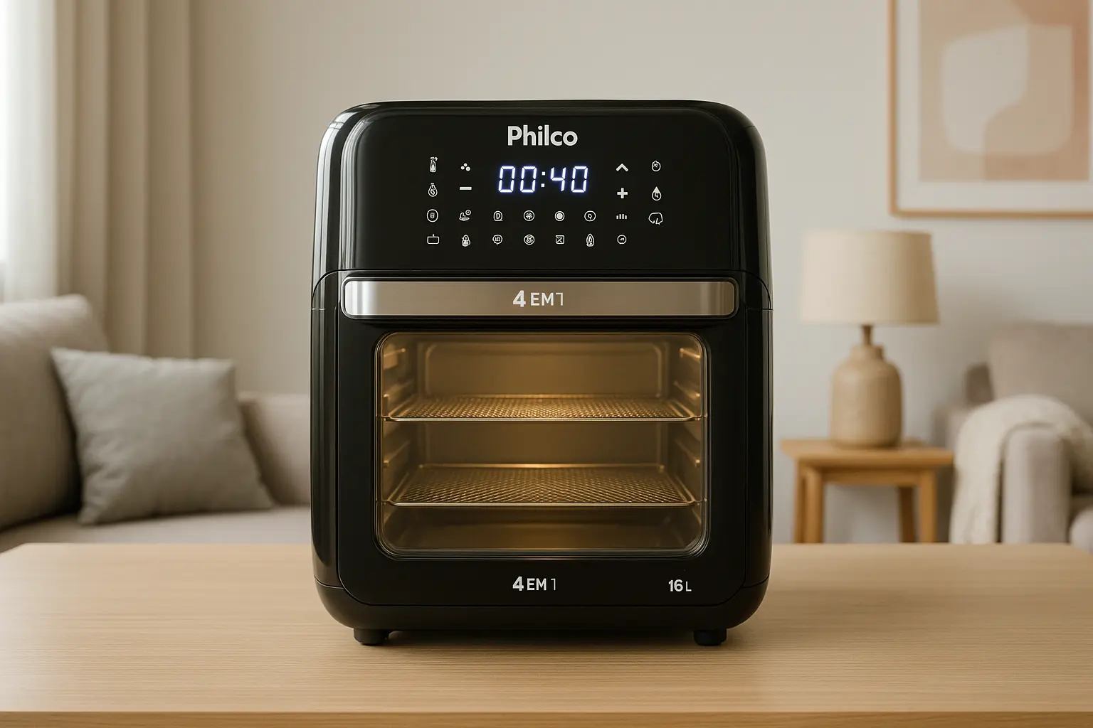 Fritadeira Air Fryer Philco 16L 4 em 1 Painel Digital PAF16A barato e bom recomendados por especialistas