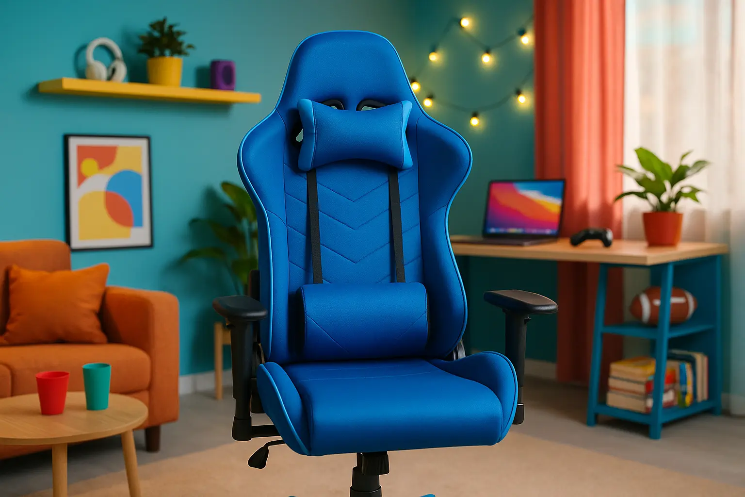 Melhor cadeira gamer azul custo benefício