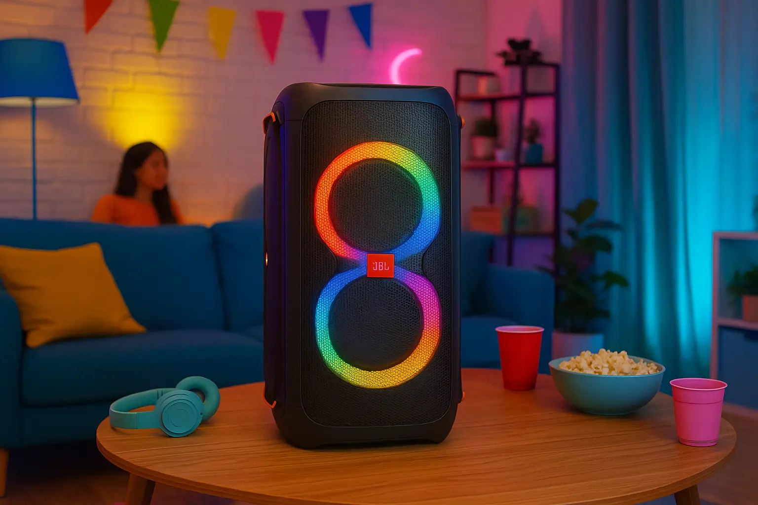 Melhor caixa de som JBL PartyBox 320 com show de luzes