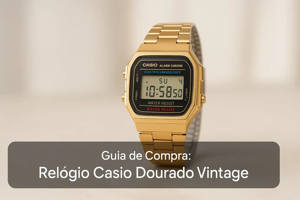 Guia de Compra: 5 Melhores Relógios Casio Dourado Vintage