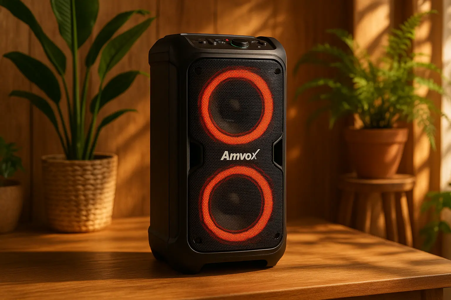 Amvox caixa de som amplificada ACA 221 barato com alta avaliação