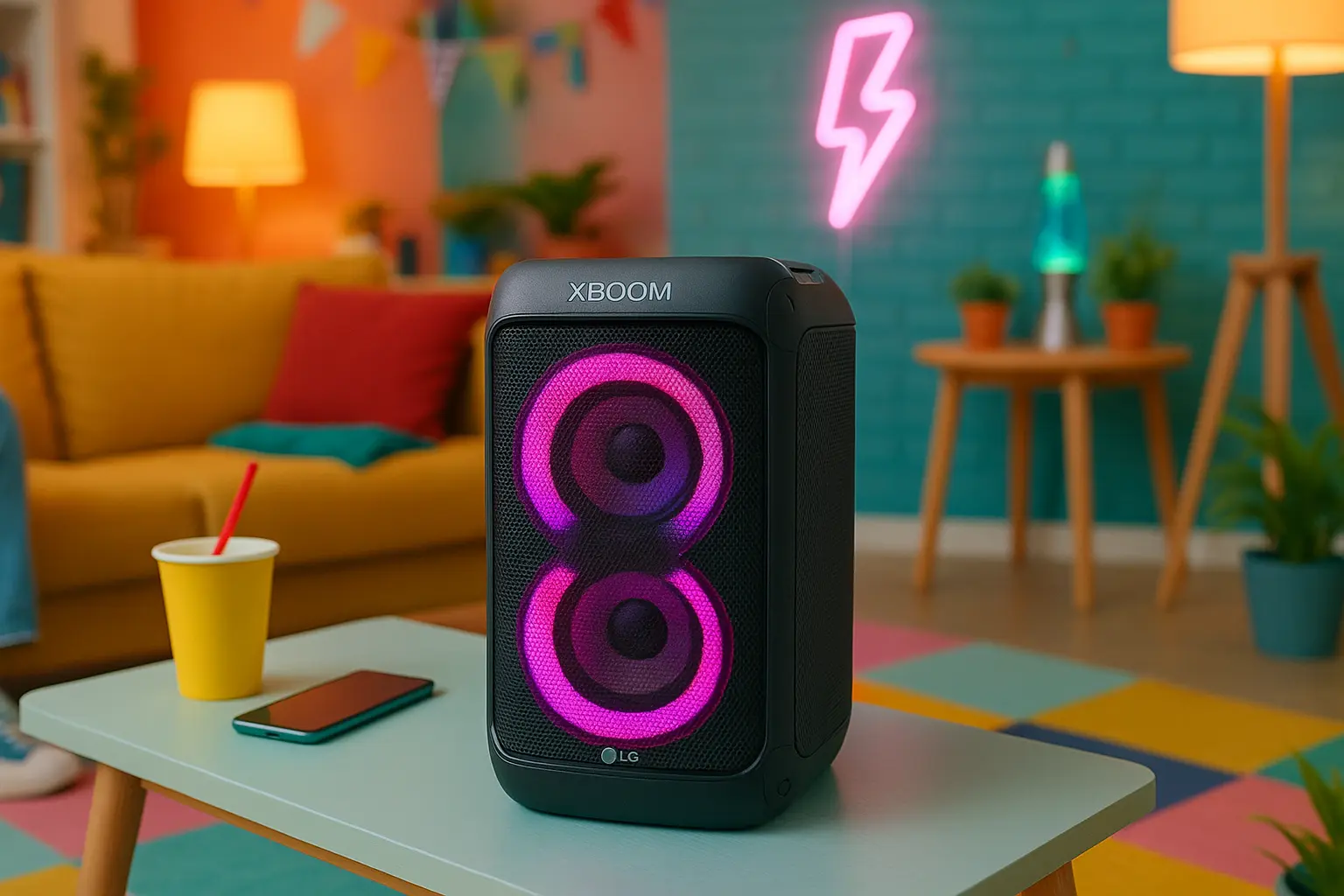 6 caixa de som LG Xboom com design premium por preço justo