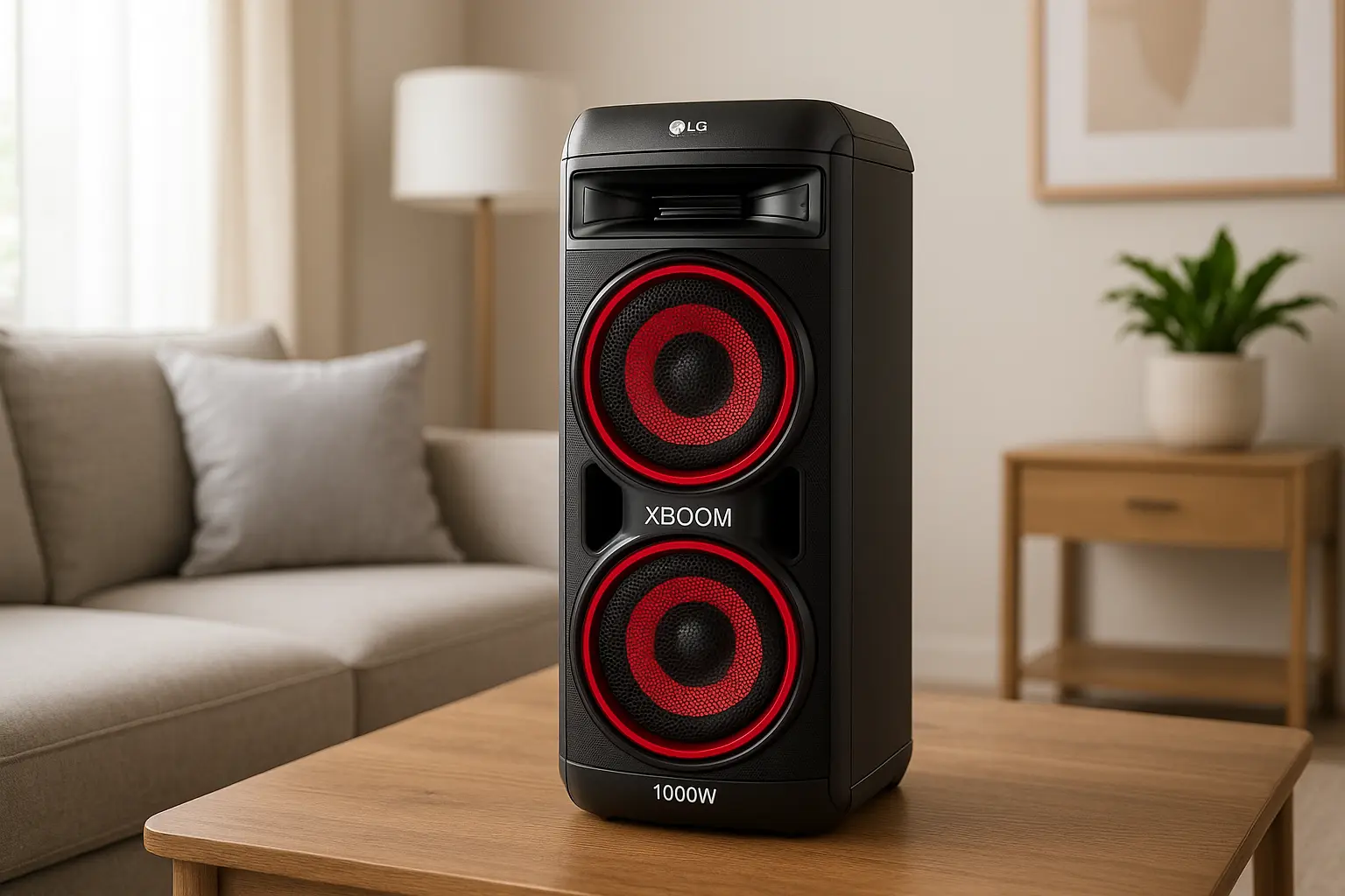 Melhor caixa de som LG Xboom 1000W com som potente