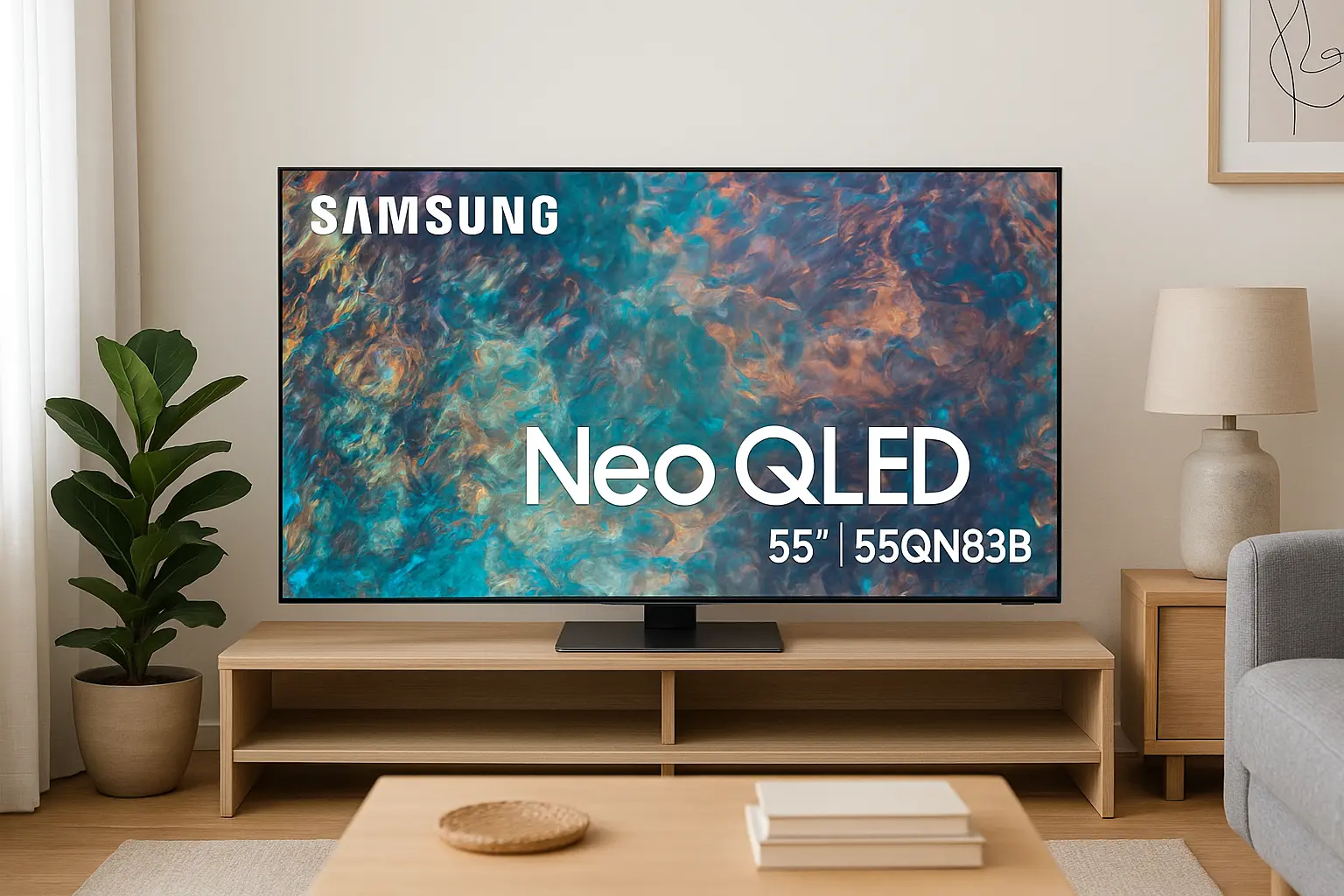Samsung smart TV 55 polegadas NEO QLED 4K 55QN83B 2022 em oferta: 6 melhores negócios