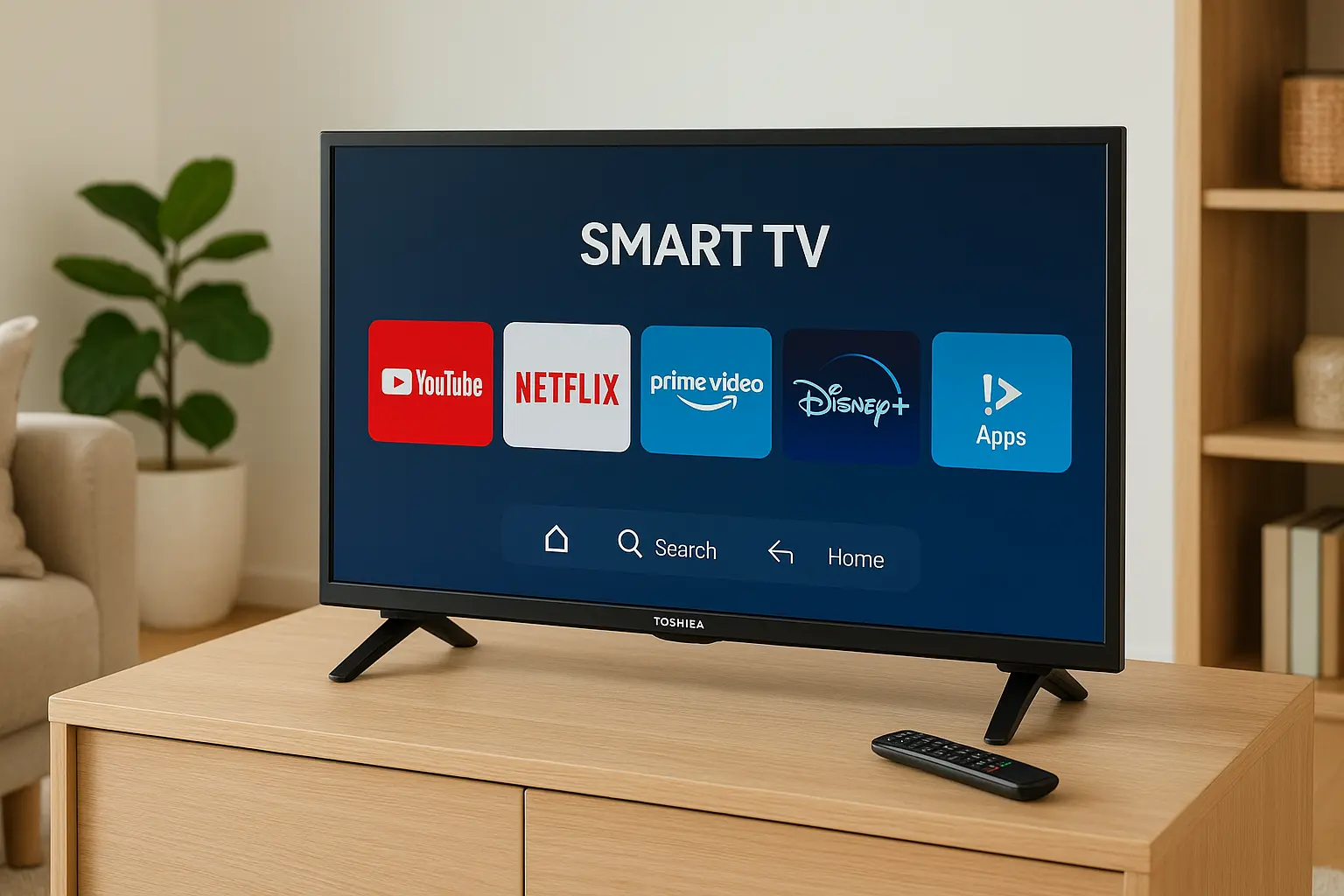 6 smart TV 32 Toshiba com design premium por preço justo
