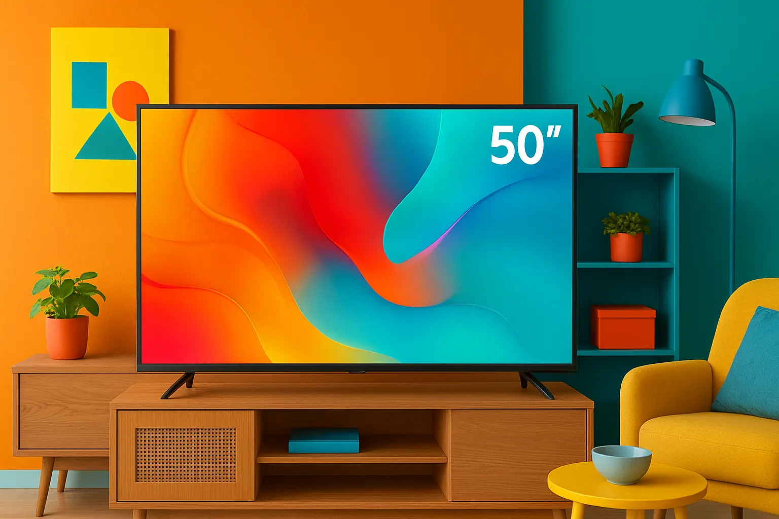 6 smart TV 50 polegadas com desempenho turbinado