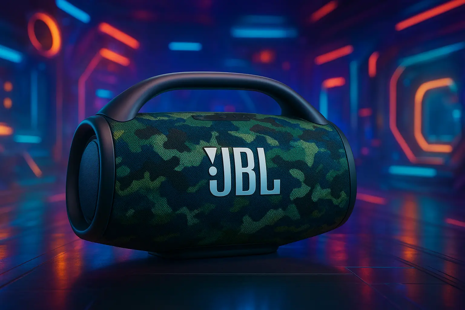 6 JBL Boombox 3 Wi-Fi camuflada bons e baratos para comprar de olhos fechados
