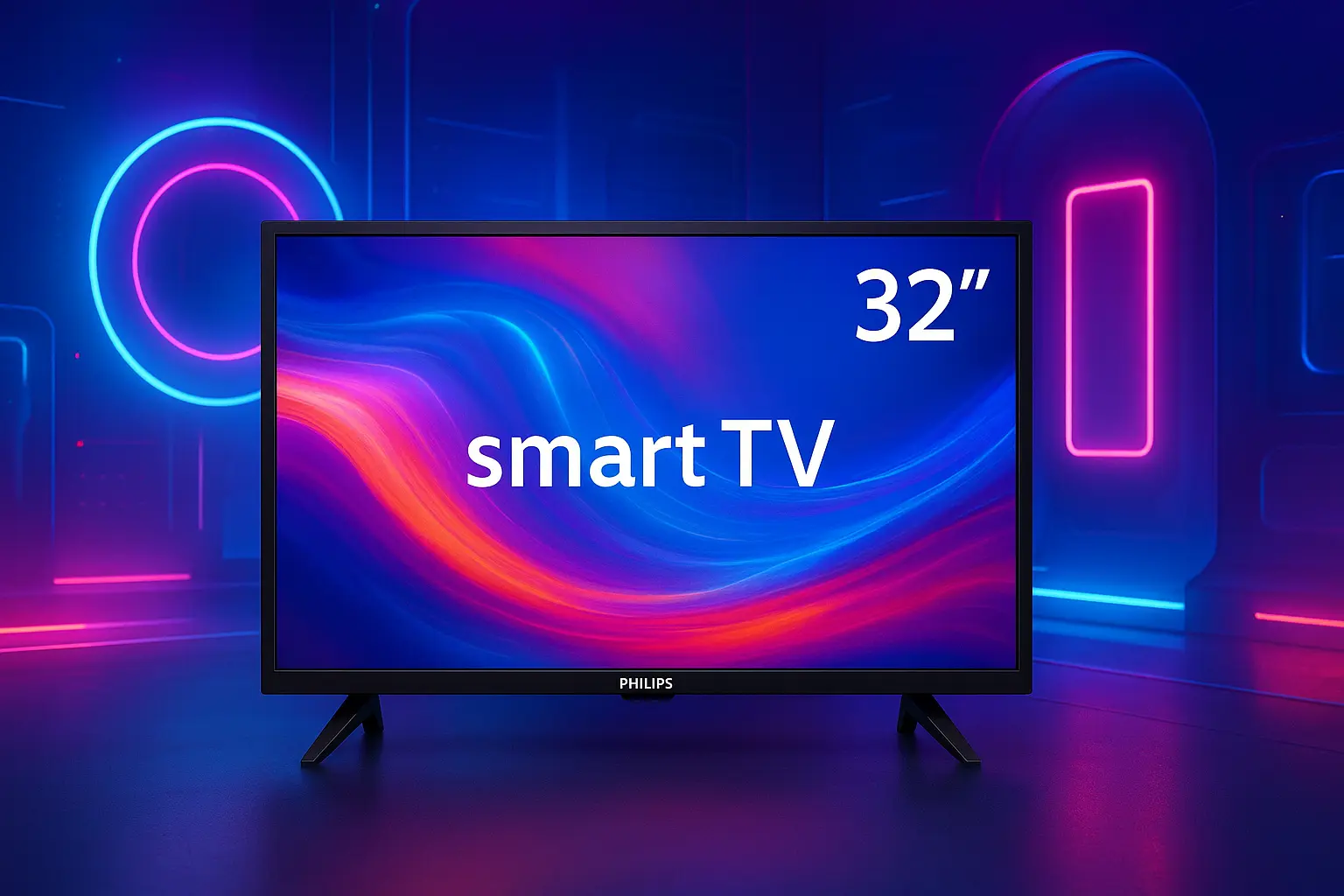 6 smart TV 32 Philips com design premium por preço justo em 2025