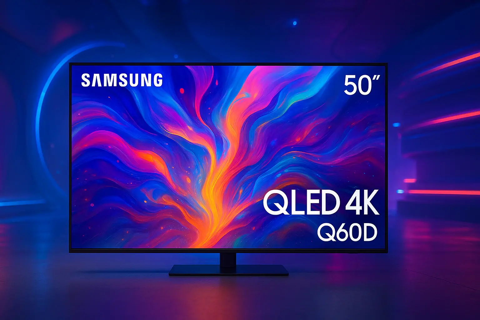 Samsung Smart TV 50 polegadas QLED 4K Q60D barato