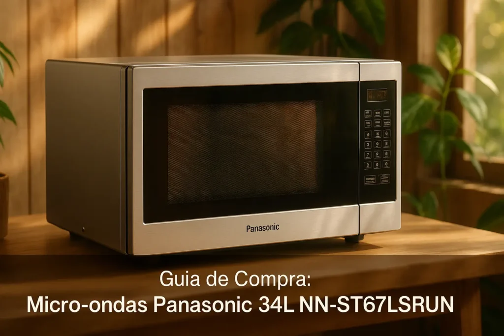 Guia de Compra: 5 Melhores micro-ondas Panasonic 34l nn-st67lsrun com Estoque no Brasil
