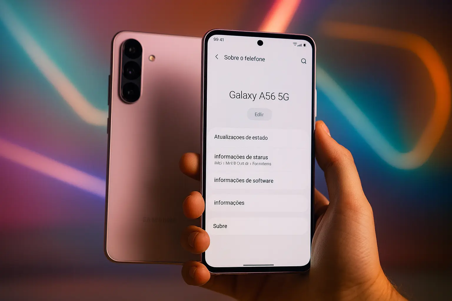 3 Samsung Galaxy A5 com equilíbrio de recursos
