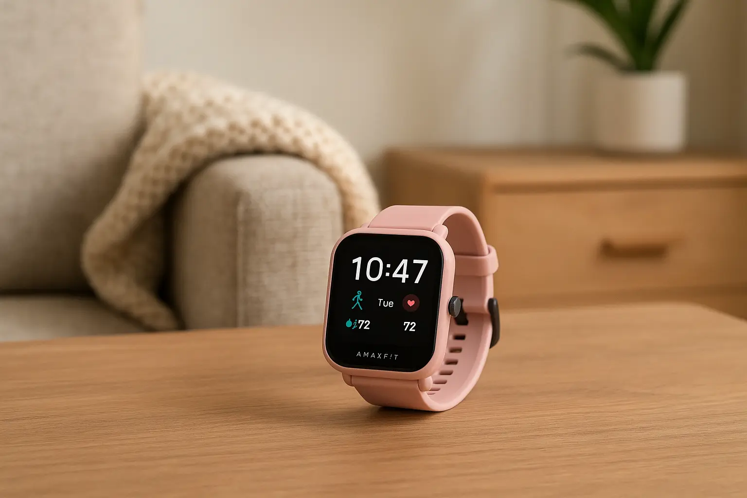 6 Amazfit Bip 6 Rosa com design premium por preço justo