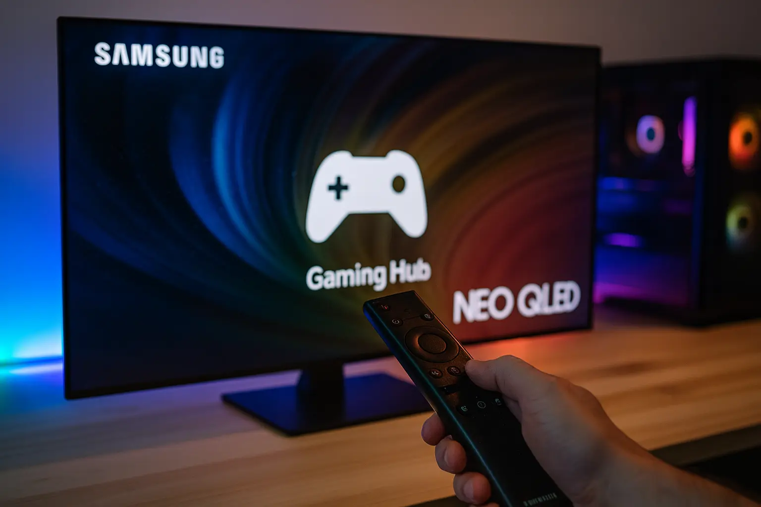 Garantia estendida: 3 smart TV 55 NEO QLED 4K Samsung gaming 55QN90B