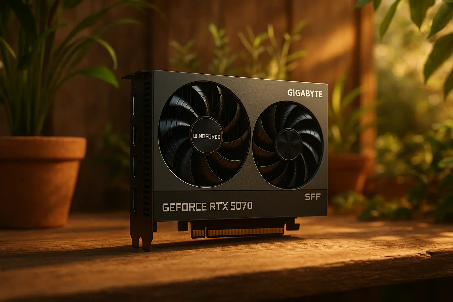 6 placa de vídeo Gigabyte GeForce RTX 5070 WindForce SFF por menos de R$8.259 — promoção por tempo limitado