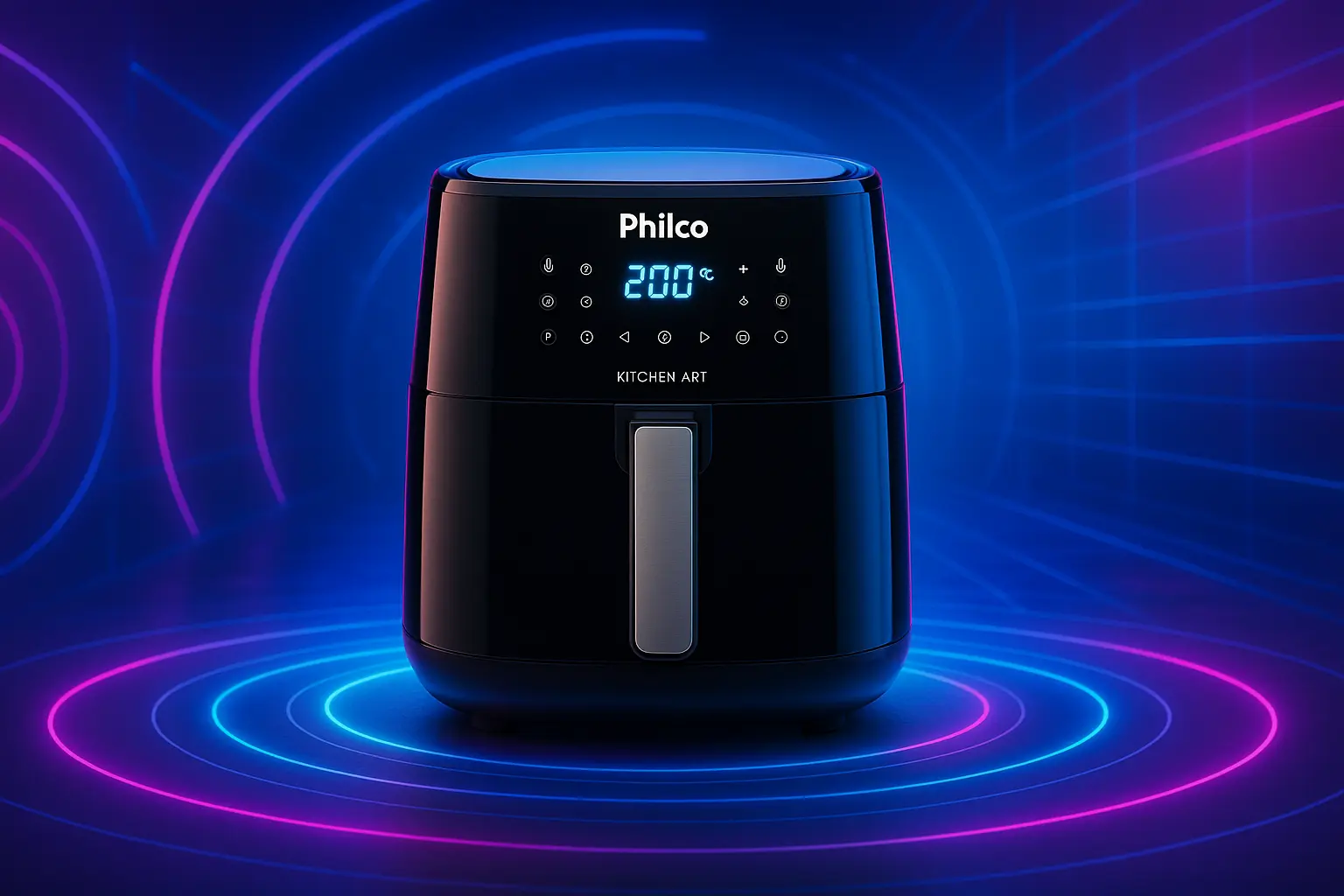 6 air fryer Philco kitchen art com garantia estendida e suporte VIP em 2025