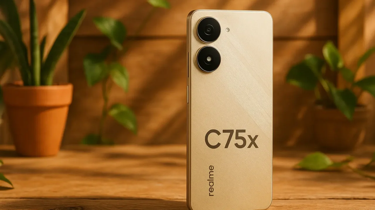 6 celular C75x Realme com desempenho turbinado