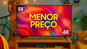 Smart TV 58 polegadas 4K Samsung menor preço: 6 modelos destaque para qualquer bolso