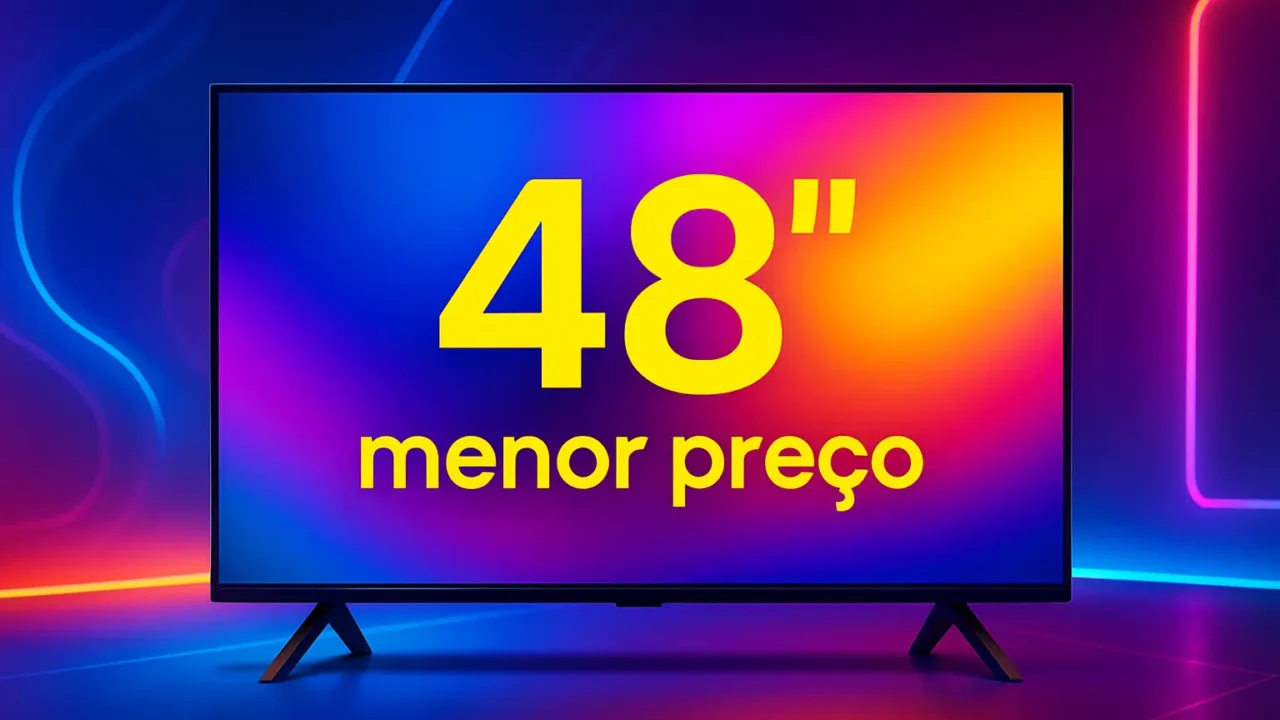 Smart TV 48 polegadas menor preço destaque em 2025: 6 modelos para qualquer bolso