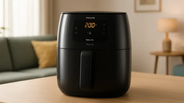 Fritadeira Airfryer Digital Série 2000 XL Philips Walita Preta