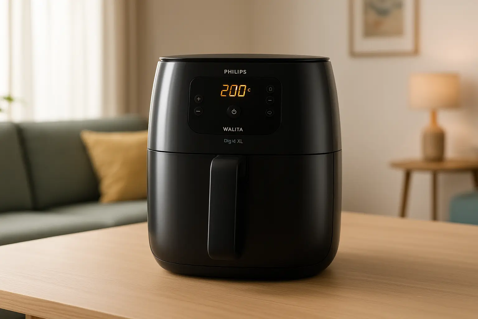 Fritadeira Airfryer Digital Série 2000 XL Philips Walita Preta