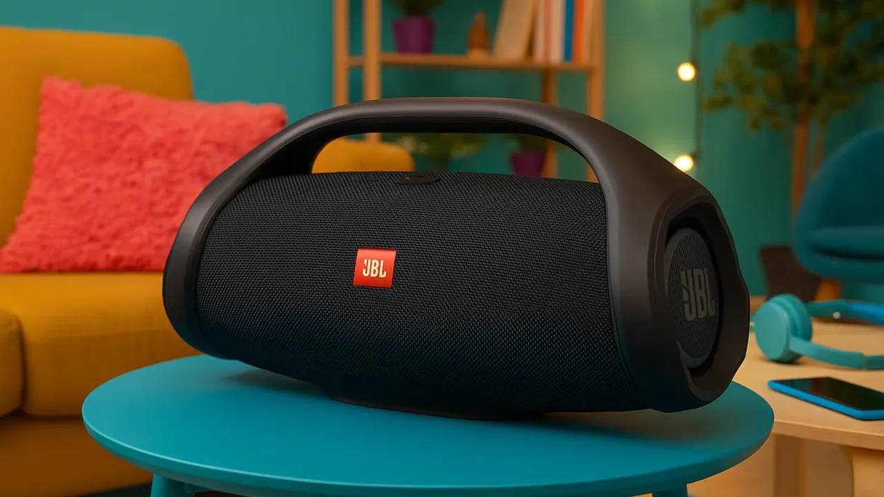 Melhor caixa Boombox JBL 4 com som potente e resistente