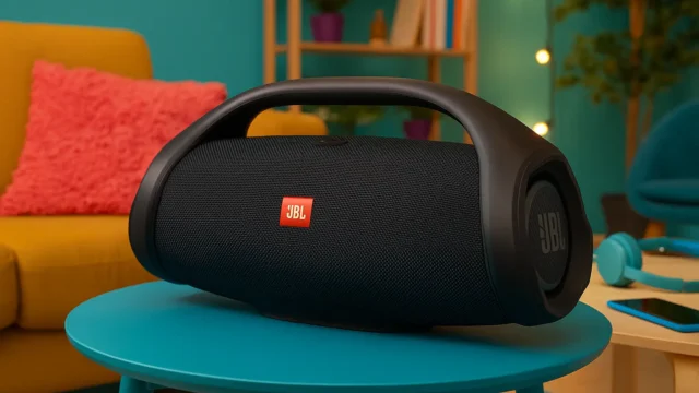 Melhor caixa Boombox JBL 4 com som potente e resistente