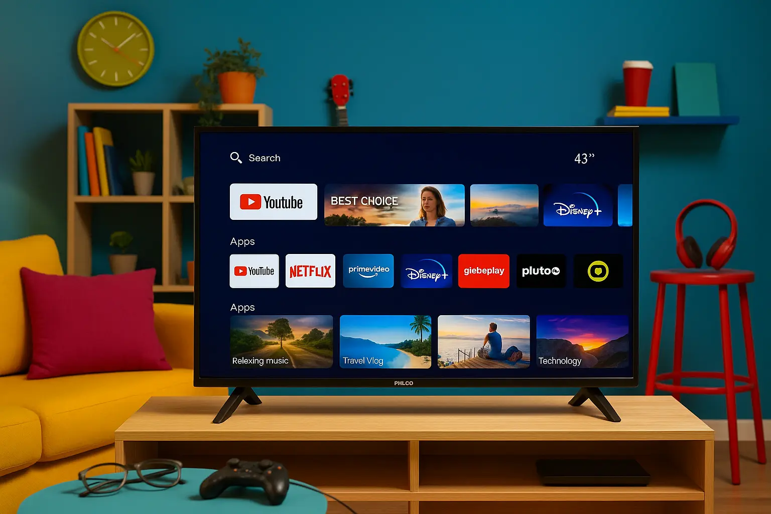 Melhor Smart TV 43 Polegadas Philco Custo-Benefício