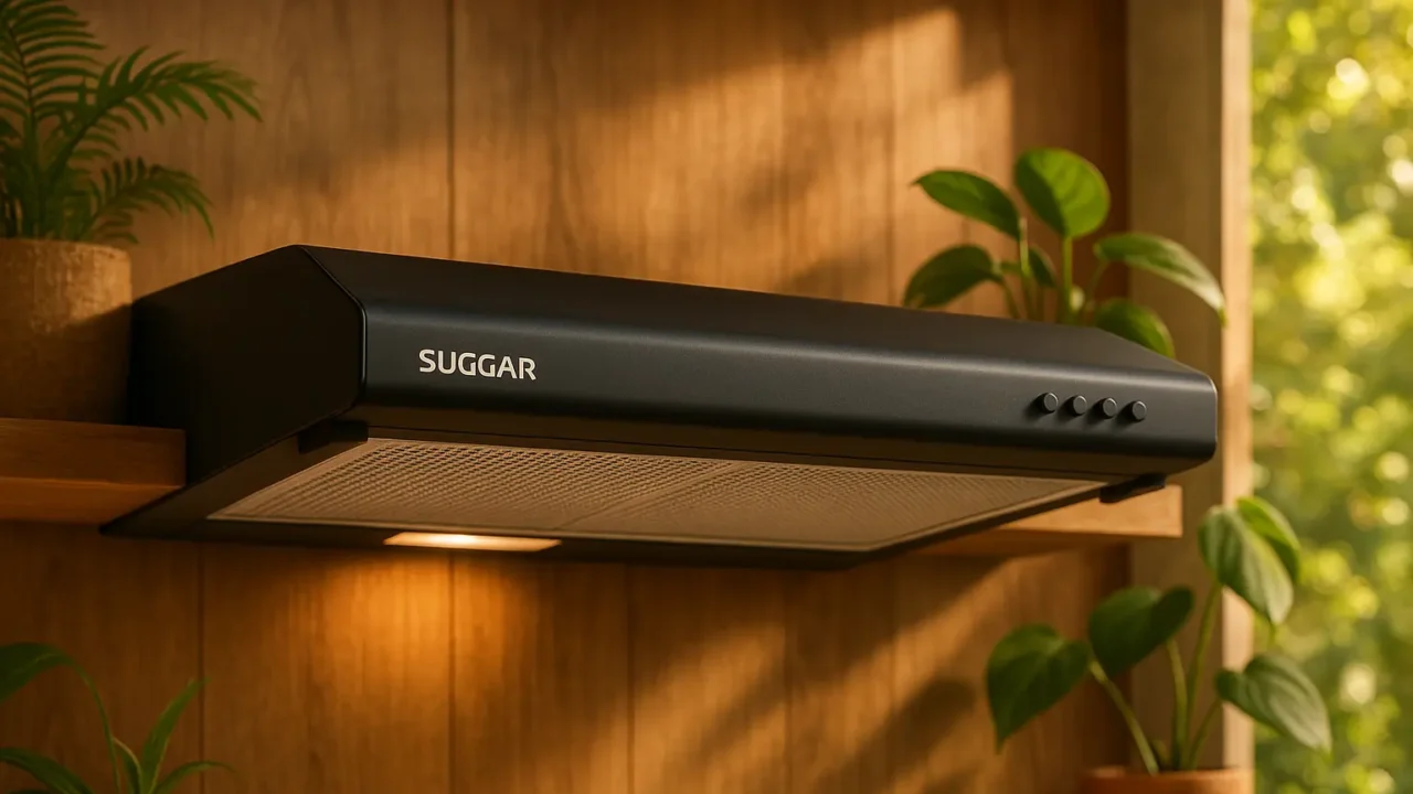 Tela infinita: 3 SUGGAR DEPURADOR DE AR SLIM 60CM 3 VEL. PRETO 110V DPS161PT com display premium