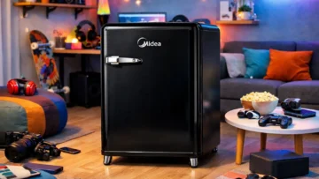 Frigobar Retrô, 95L, Preto, 110V, Midea, MRV10P1: 3 modelos compactos para qualquer bolso