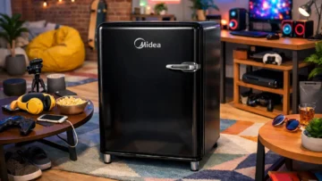 Frigobar Retrô, 95L, Preto, 110V, Midea, MRV10P1: 3 modelos estilosos para qualquer bolso