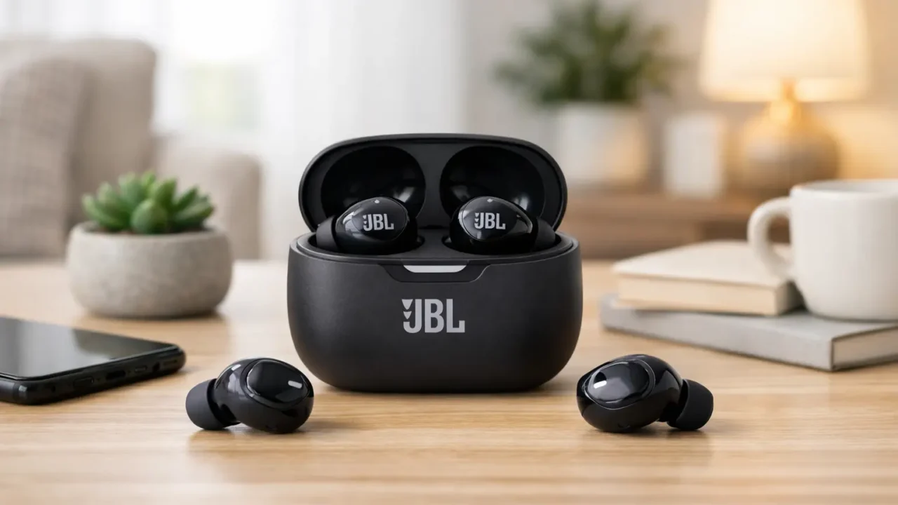 Melhor Fone de Ouvido Bluetooth Sem Fio Wave Buds 2 JBL com Som JBL Pure Bass