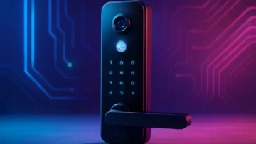 3 Fechaduras Eletrônico Digital Biométrica Com Câmera Wifi, Controle do App Tuya prontos para viagem com bateria duradoura