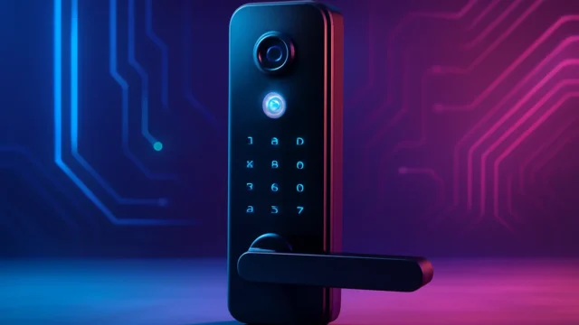 3 Fechaduras Eletrônico Digital Biométrica Com Câmera Wifi, Controle do App Tuya prontos para viagem com bateria duradoura