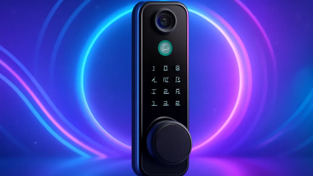 3 Fechaduras Eletrônico Digital Biométrica Com Câmera Wifi, Controle do App Tuya com atualização Android garantida