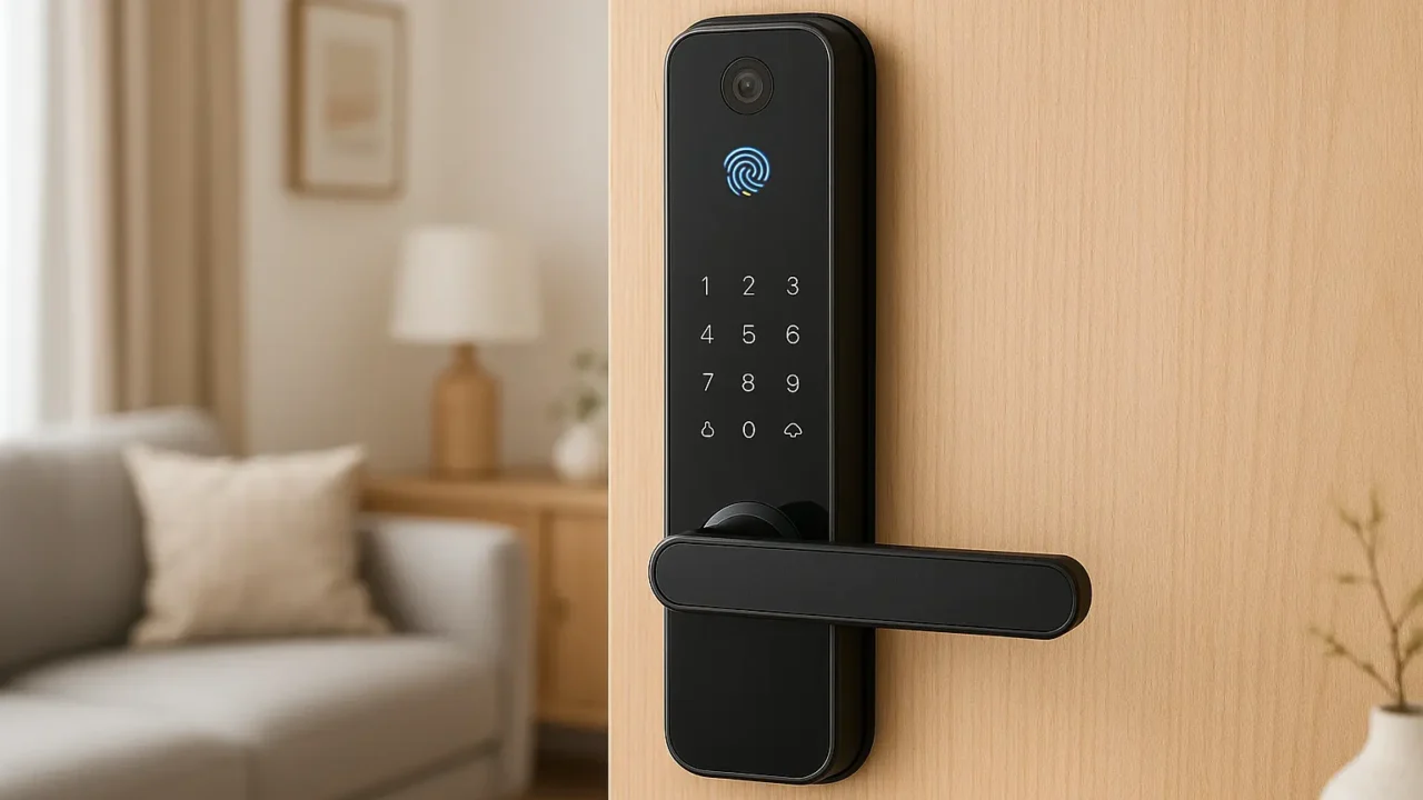 Fechadura Eletrônico Digital Biométrica Com Câmera Wifi, Controle do App Tuya barato e confiável para todos os bolsos