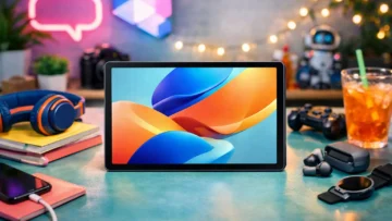 Som imersivo: 3 Galaxy Tab S10 Lite com áudio de qualidade