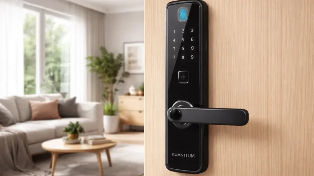 3 Fechaduras Eletrônicas Digitais Biométricas Kuanttum para segurança inteligente