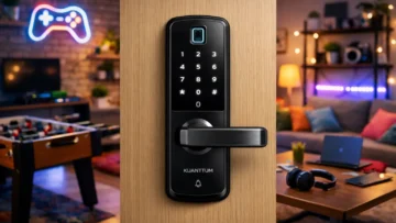 Fechadura Eletrônica Digital Biométrica Kuanttum Kappa barata e confiável para qualquer bolso