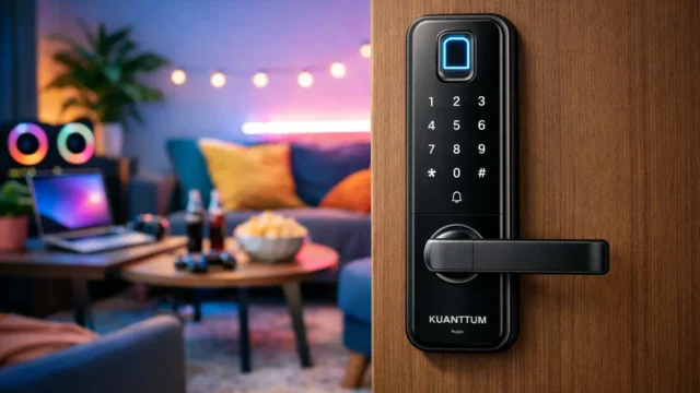 Fechadura Eletrônica Digital Biométrica Kuanttum até R$770: 3 escolhas com avaliações ★4,5