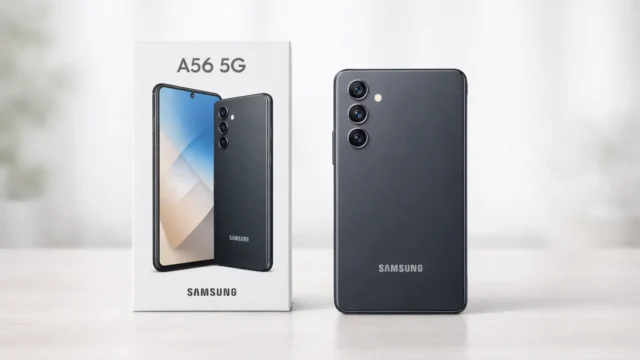 6 Samsung A56 256GB com design premium por preço justo em 01/08/2026 16:45:17