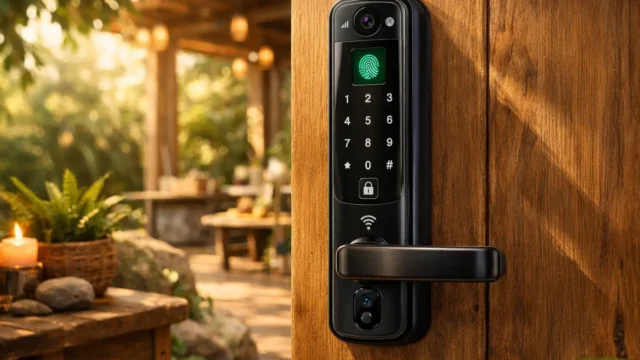 Desconto exclusivo: 3 Fechaduras Eletrônicas Digitais Biométricas com Câmera WiFi