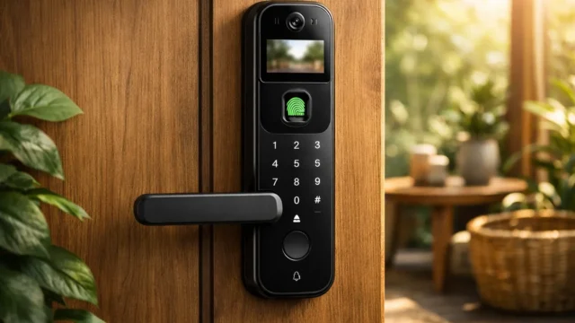 Desempenho turbinado: 3 Fechaduras Eletrônico Digital Biométrica Com Câmera Wifi, Controle do App Tuya que lideram