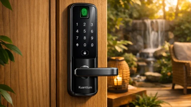 Fechadura Eletronica Digital Biométrica Kuanttum Kappa barato e confiável para qualquer bolso