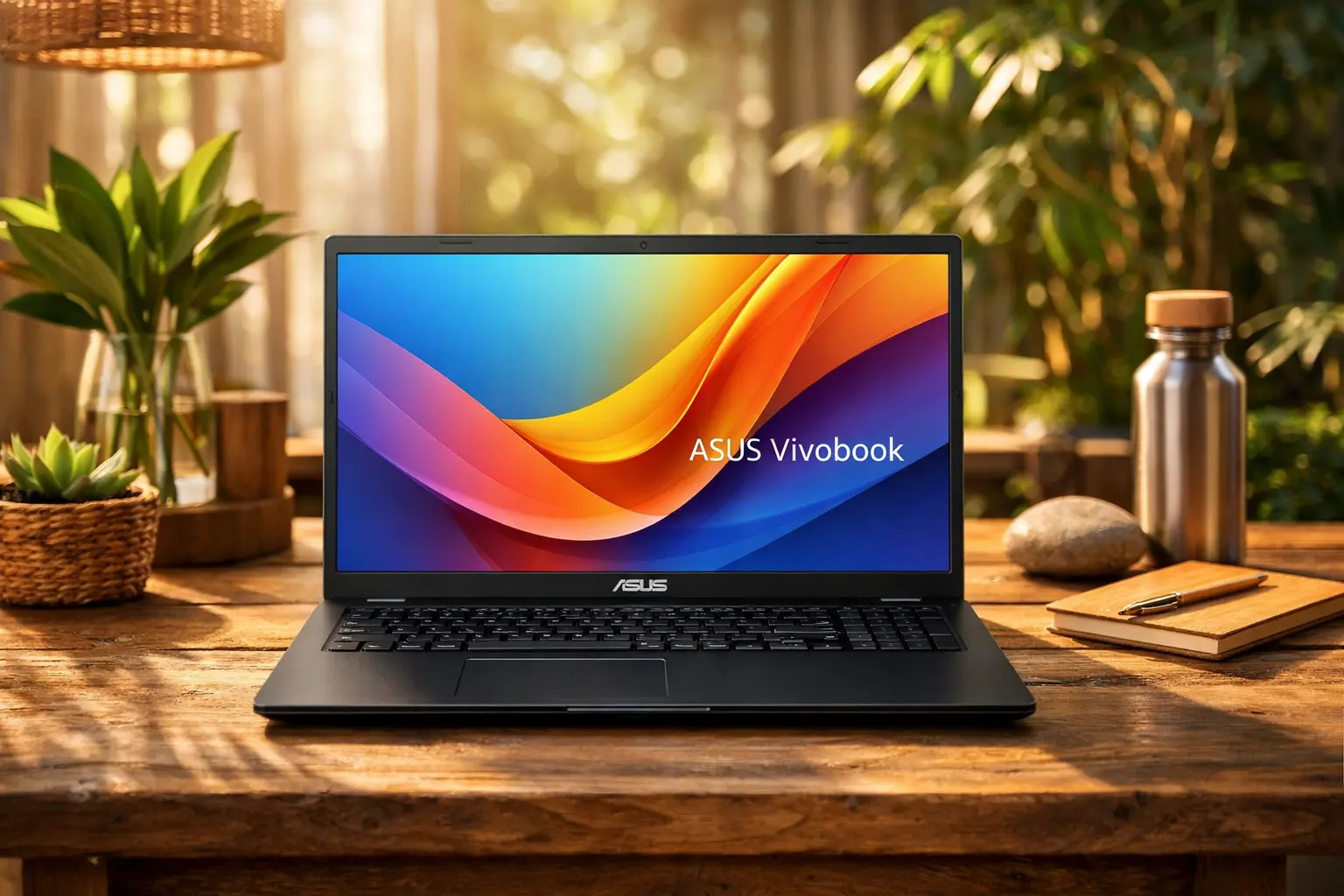 3 Notebooks ASUS VIVOBOOK GO 15 prontos para viagem com bateria duradoura