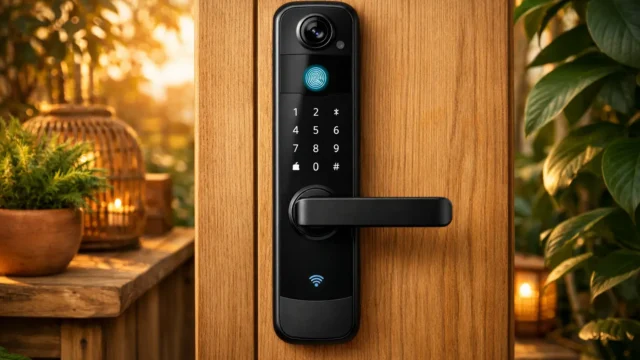 3 Fechaduras Eletrônico Digital Biométrica Com Câmera Wifi para Sua Segurança